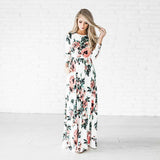 Fashion Printed Party Gown Ladies Dress
