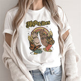 Fashion Tarot Women Print T-shirts
